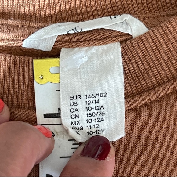 H&M Basic Neutral Brown Sweater Youth Size 10-12A - Picture 5 of 12